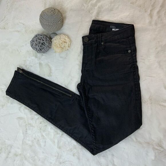 Willam Rast TONY midnight oil zip skinny jeans - Picture 3 of 9
